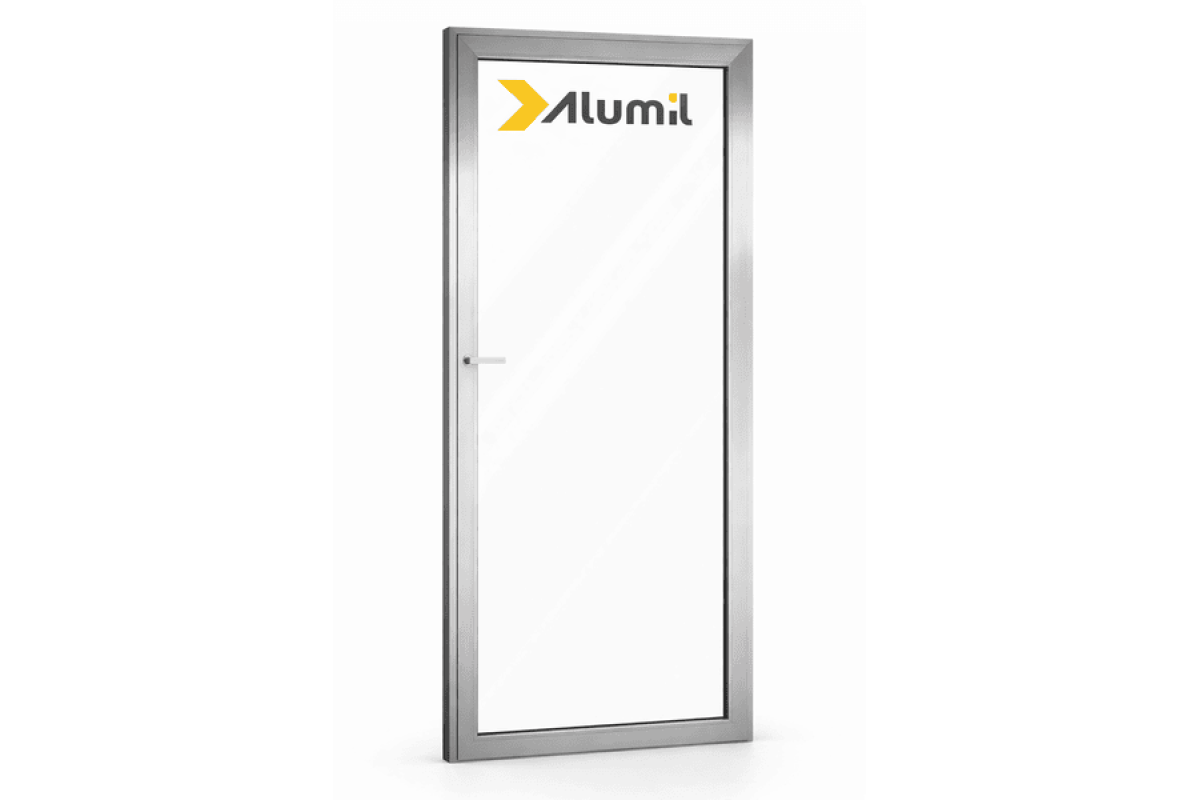 Алюминиевое окно из термоизолированного профиля ALUMIL S77 поворотно-откидное 1600*1000 мм антрацит