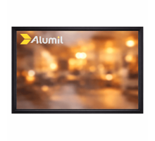 Алюминиевое окно из термоизолированного профиля ALUMIL S77 глухое 1500*2000 мм антрацит