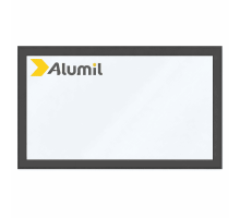 Алюминиевое окно из термоизолированного профиля ALUMIL S77 глухое 1600*2000 мм антрацит