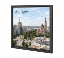 Алюмінієве вікно з терморозривом профіль AluLight W76 глухе 1700*1400 мм антрацит