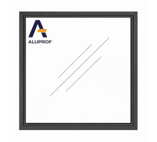 Алюминиевое окно из термоизолированного профиля Aluprof MB-86N глухое 1400*1400 мм антрацит