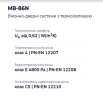 Алюмінієве вікно з термоізольованого профілю Aluprof MB-86N двостулкове з одною поворотно-відкидною стулкою 1700*1500 мм антрацит