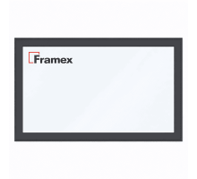 Алюминиевое окно из теплого профиля Framex FT 72 глухое 2000*1800 мм антацит