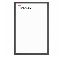 Алюминиевое окно из теплого профиля Framex FT 72 глухое 2500*1500 мм антацит