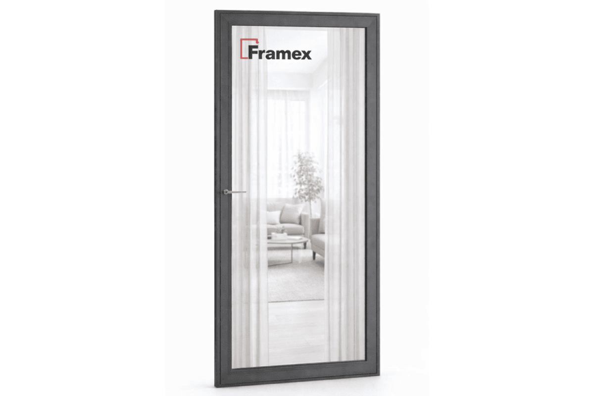 Алюмінієве вікно з теплого профілю Framex FT 72 поворотно-відкидне 2500*1500 мм антрацит