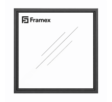Алюминиевое окно из теплого профиля Framex FT 72 глухое 2200*1500 мм антацит