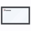 Алюминиевое окно из теплого профиля Framex FT 72 глухое 2200*1500 мм антацит