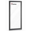 Алюминиевое окно из теплого профиля Framex FT 72 глухое 2200*1500 мм антацит