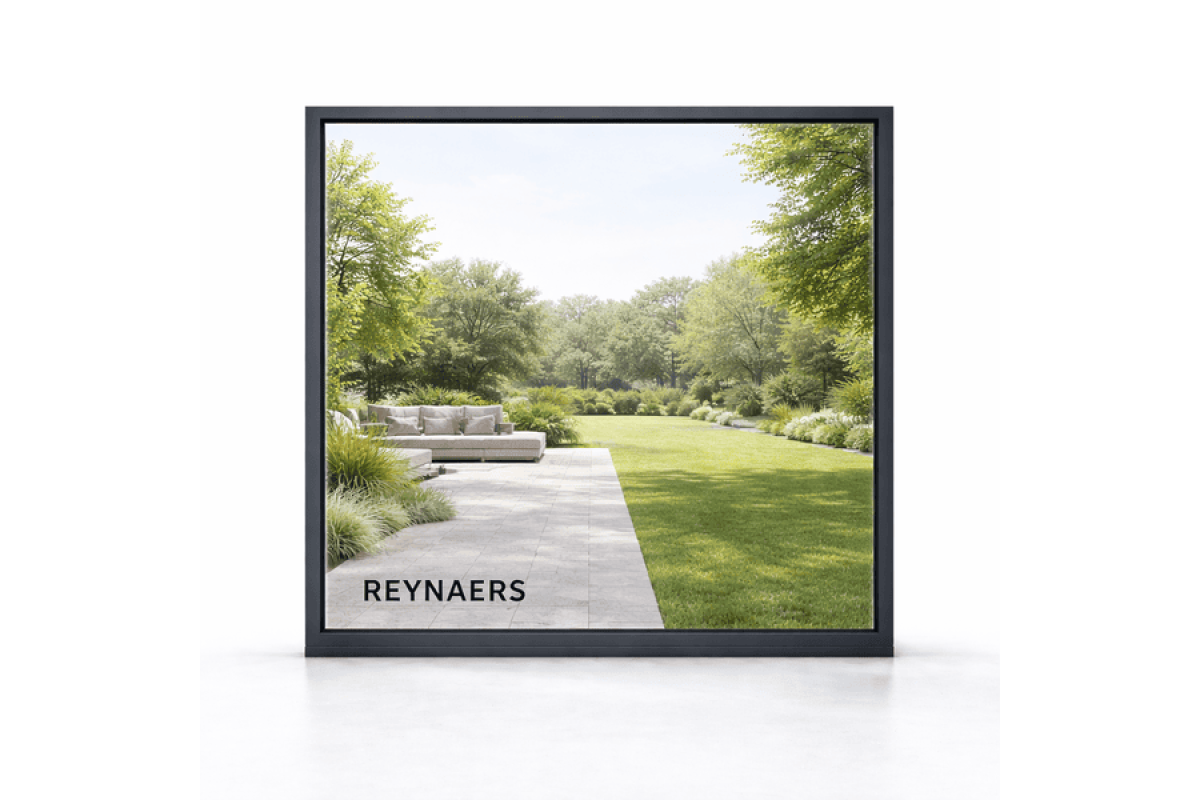 Алюминиевое окно Reynaers MasterLine 8 HI+ с повышенной теплоизоляцией глухое 2200*2400 мм антрацит RAL 7016