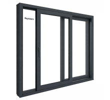 Алюминиевая параллельно раздвижная система Reynaers CS 77 с теплоизоляцией 1700*2500 мм антрацит RAL 7016