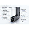 Алюмінієве вікно Reynaers MasterLine 8 HI+ с повышенной теплоизоляцией глухе 1500*2700 мм чорний матовий RAL 9005