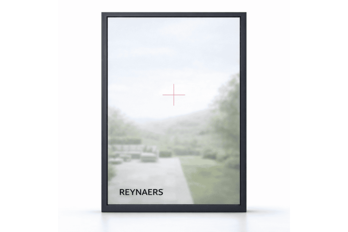 Алюминиевое окно Reynaers MasterLine 8 HI+ с повышенной теплоизоляцией глухое 1200*2400 мм антрацит RAL 7016
