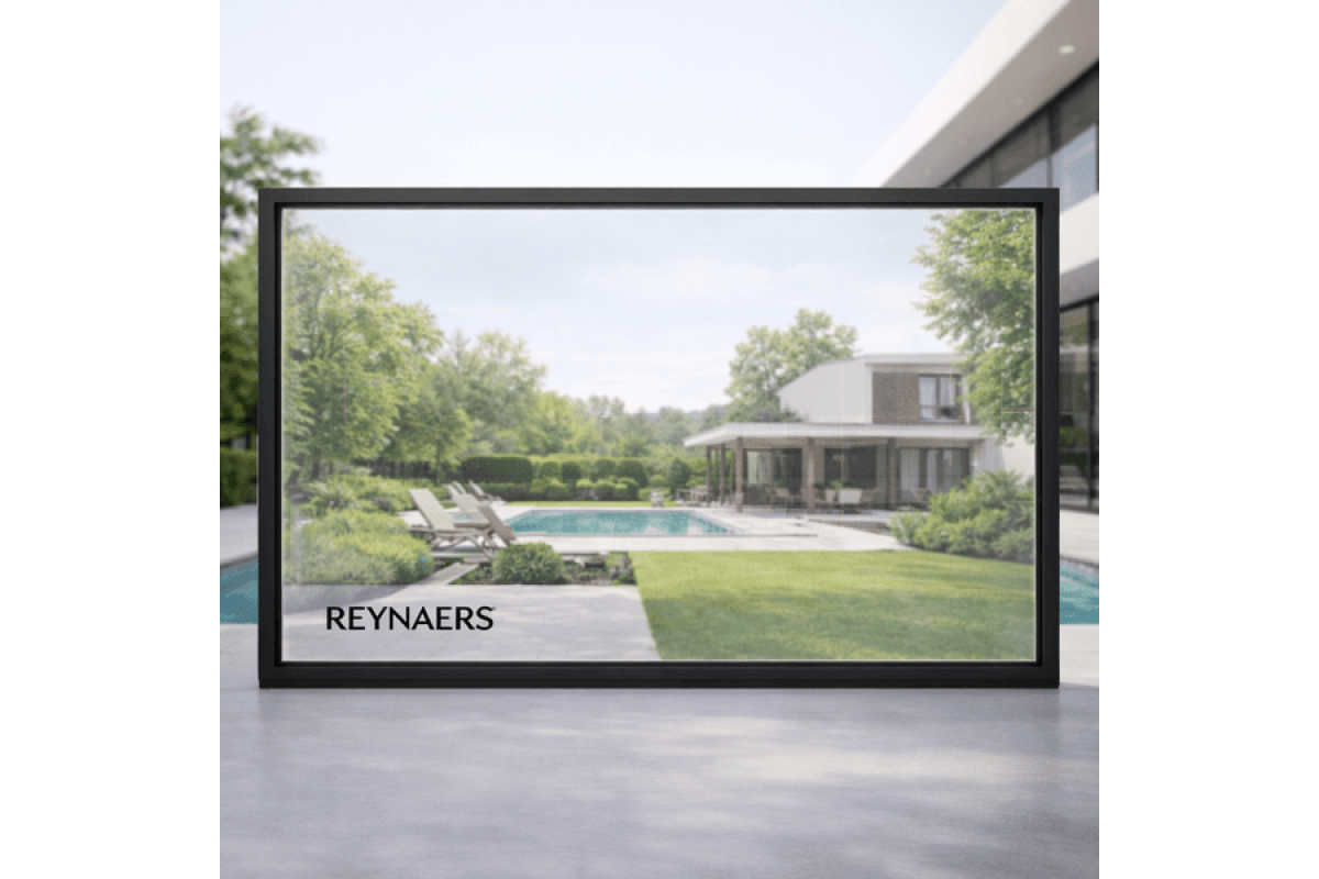Алюминиевое окно Reynaers MasterLine 8 HI+ с повышенной теплоизоляцией глухое 3000*2000 мм черный матовый RAL 9005