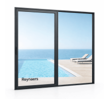 Алюминиевая параллельно раздвижная система Reynaers CS 77 с теплоизоляцией 2000*2200 мм антрацит RAL 7016