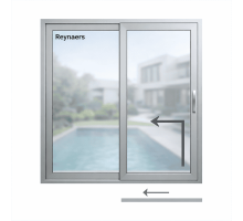 Алюминиевая подъемно-раздвижная система Reynaers MasterPatio с теплоизоляцией 3000*2300 мм анодированный алюминий