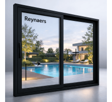 Алюминиевая подъемно-раздвижная система Reynaers MasterPatio с теплоизоляцией 2000*2000 мм черный матовый RAL 9005