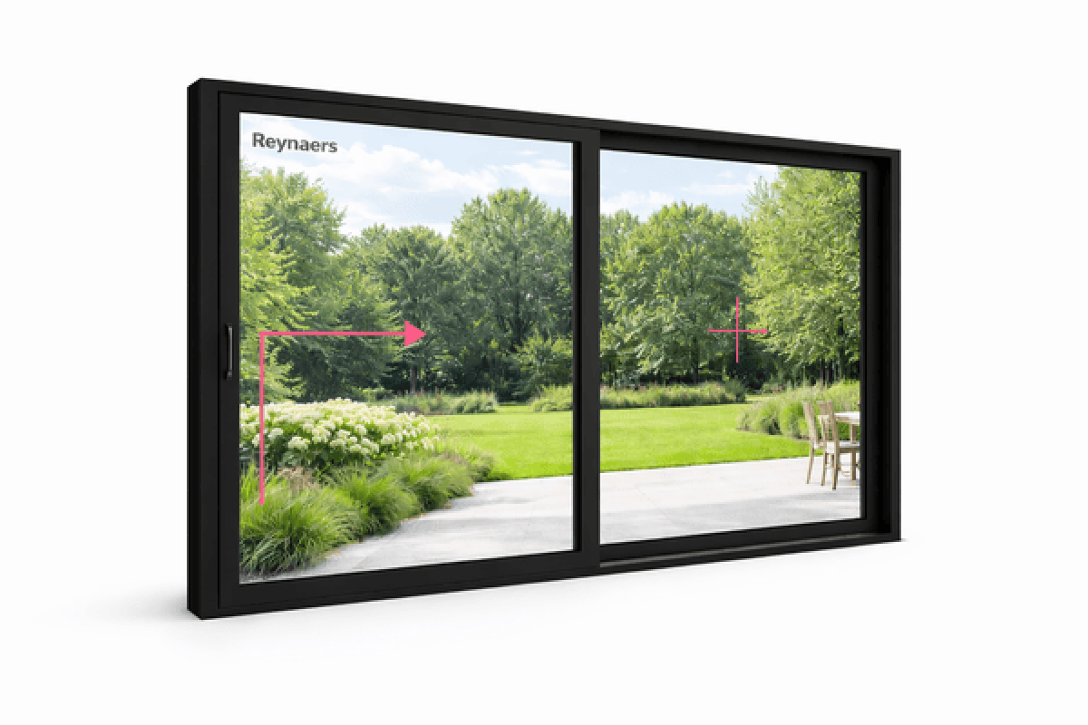 Алюмінієва підйомно-розсувна система Reynaers MasterPatio з теплоізоляцією 2700*2000 мм чорний матовий RAL 9005
