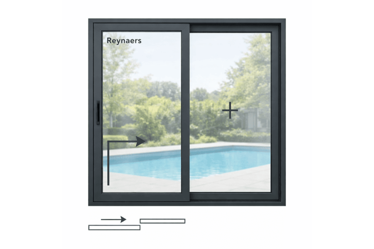 Алюмінієва підйомно-розсувна система Reynaers MasterPatio з теплоізоляцією 3000*2500 мм антрацит RAL 7016