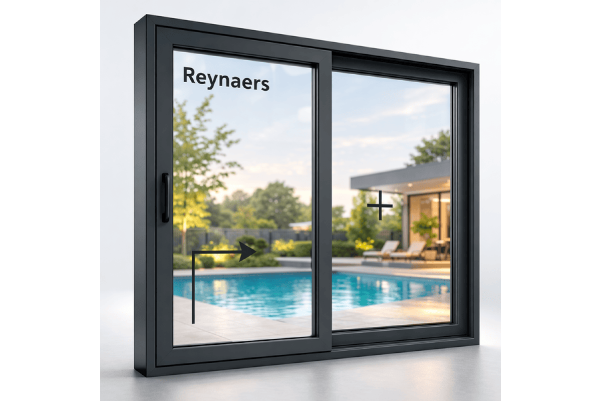 Алюмінієва підйомно-розсувна система Reynaers MasterPatio з теплоізоляцією 2000*2300 мм антрацит RAL 7016