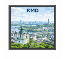 Алюмінієве вікно з термоізольованого профілю KMD.78 глухе 1700*1400 мм антрацит