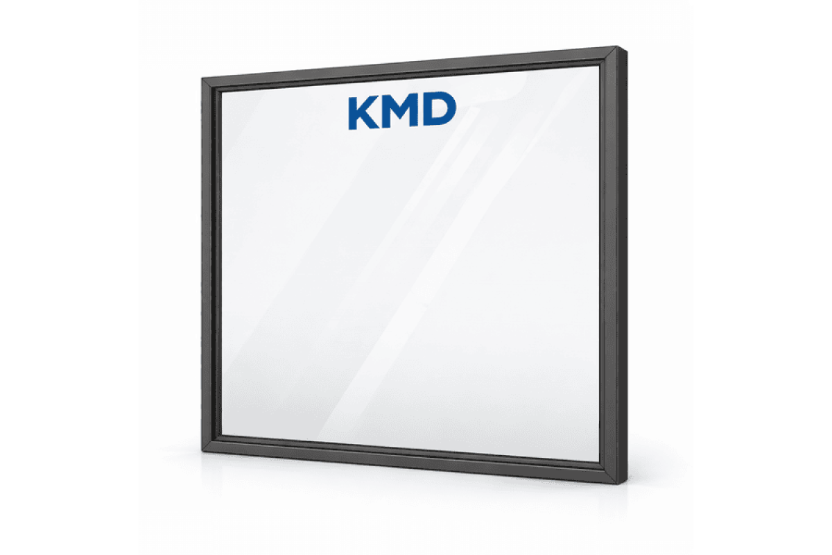Алюмінієве вікно з термоізольованого профілю KMD.78 глухе 2000*1500 мм антрацит
