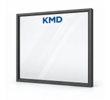 Алюмінієве вікно з термоізольованого профілю KMD.78 глухе 2000*1500 мм антрацит