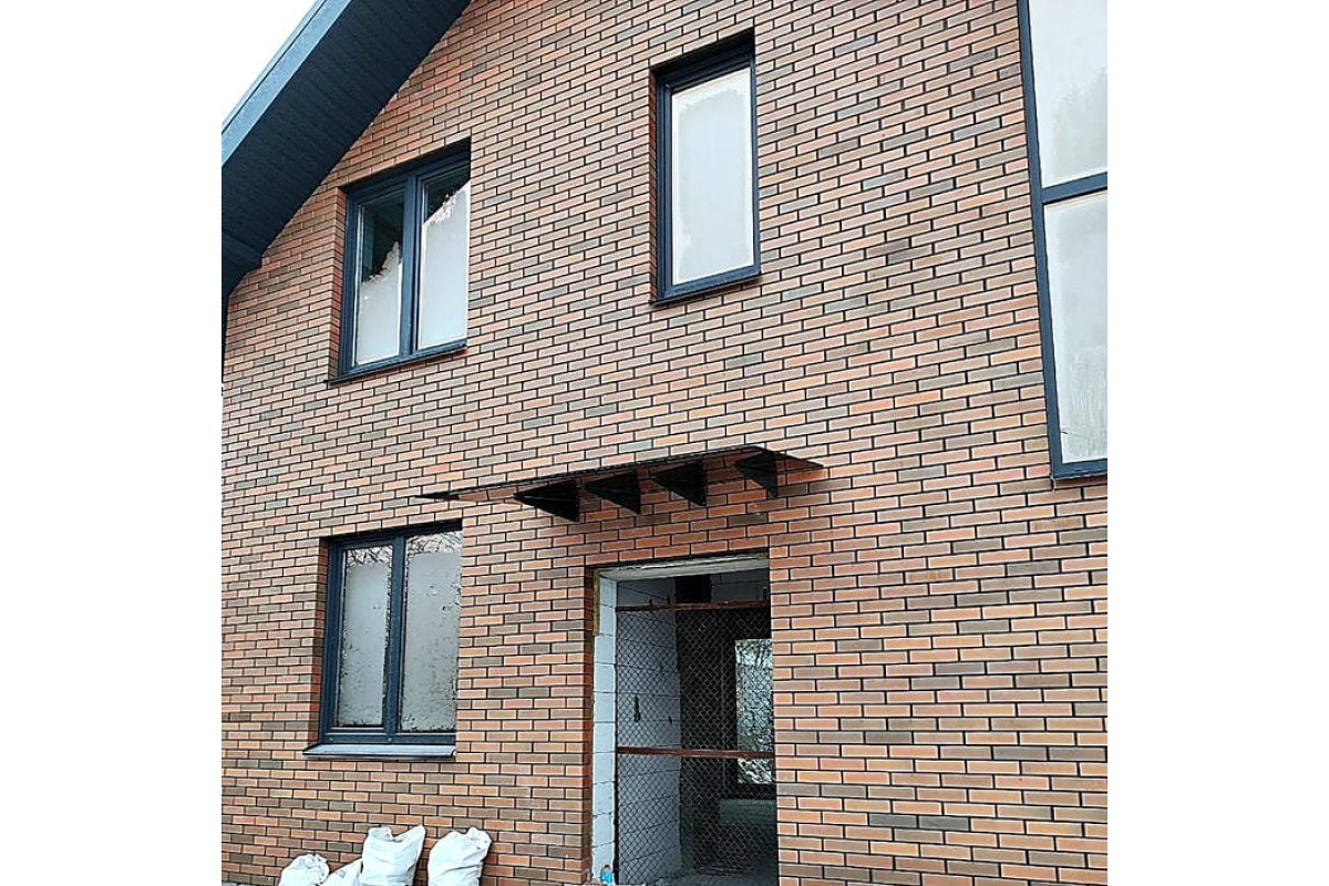 Навіс на тримачах Invisio Aura Glass скло триплекс бронза 1500*1000 мм нержавіюча сталь