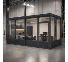 Металопластиковий тамбур REHAU 3100*2400 мм антрацит