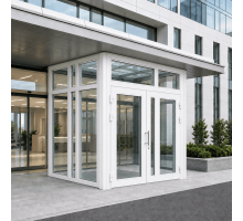 Металопластиковий тамбур REHAU 3800*2600 мм білий