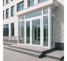 Металлопластиковый тамбур REHAU 4200*2700 мм белый