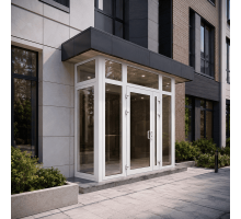 Металлопластиковый тамбур REHAU 2200*2600 мм белый