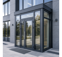 Металопластиковий тамбур REHAU 3500*2500 мм антрацит