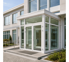 Металопластиковий тамбур REHAU 2300*2600 мм білий