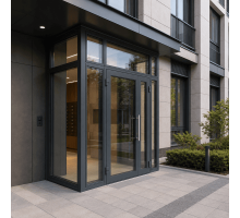 Металопластиковий тамбур REHAU 3100*2700 мм антрацит