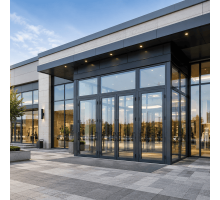 Металопластиковий тамбур REHAU 4000*2700 мм антрацит