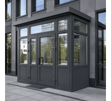 Металопластиковий тамбур REHAU 3400*2500 мм антрацит