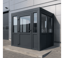 Металопластиковий тамбур REHAU 3800*2500 мм антрацит