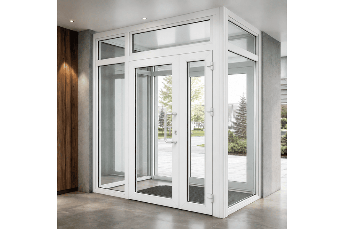 Тамбур металопластиковий внутрішній REHAU 4300*2700 мм білий