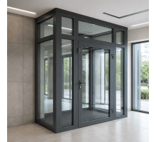 Тамбур металопластиковий внутрішній  REHAU 4200*2600 мм антрацит