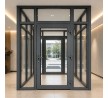 Тамбур металлопластиковый внутренний  REHAU 3400*2500  мм антрацит