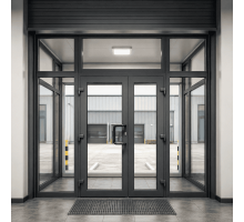 Тамбур металлопластиковый внутренний  REHAU 3900*2500  мм антрацит