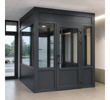 Тамбур металопластиковий внутрішній  REHAU 4300*2500 мм антрацит