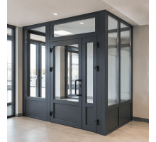 Тамбур металопластиковий внутрішній  REHAU 2600*2500 мм антрацит