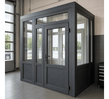 Тамбур металопластиковий внутрішній  REHAU 3400*2600 мм антрацит