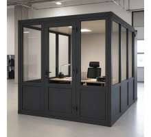 Металлопластиковый тамбур REHAU 3400*2400 мм антрацит