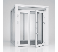 Металопластиковий тамбур REHAU 2400*2600 мм білий