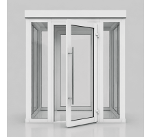 Металлопластиковый тамбур REHAU 4100*2700 мм белый
