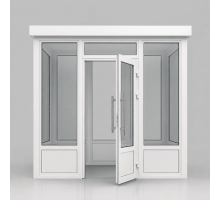 Металопластиковий тамбур REHAU 4300*2500 мм білий
