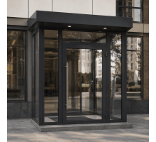 Тамбур из металлопластикового профиля WDS 3000*2200 мм антрацит