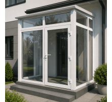 Металопластиковий тамбур REHAU 2600*2600 мм білий